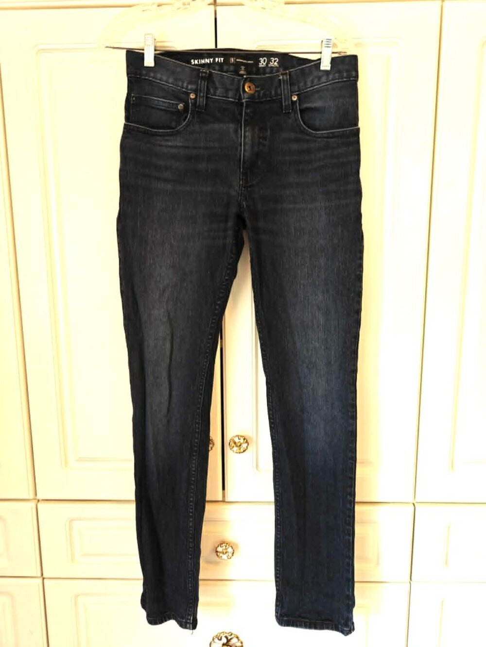 Inc Skinny Fit Blue Jeans, Size 30W/32L